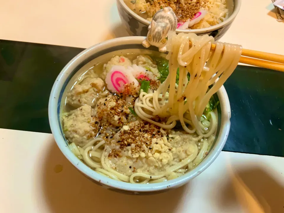 お蕎麦は明日！今日は、鳥団子から出た旨味ある出汁でうどん|Takeshi  Nagakiさん