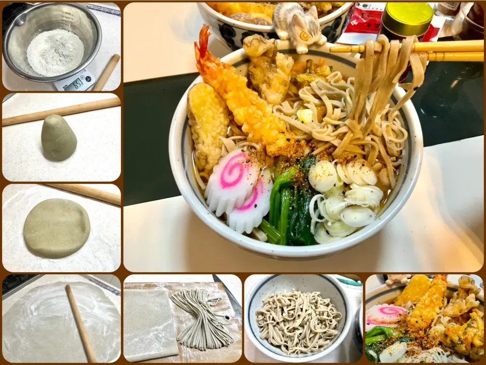 Snapdishの料理写真:今年最後の仕事は、蕎麦打ち。。。
茨城産蕎麦粉で水回しの時の香り抜群。
良いお年をお迎えください。

今夜も年明けに向け鐘ついてきます。|Takeshi  Nagakiさん