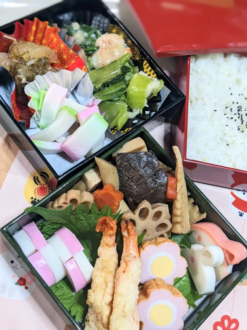 本日のお弁当〜。お節っぽい弁当〜|f.1125beさん