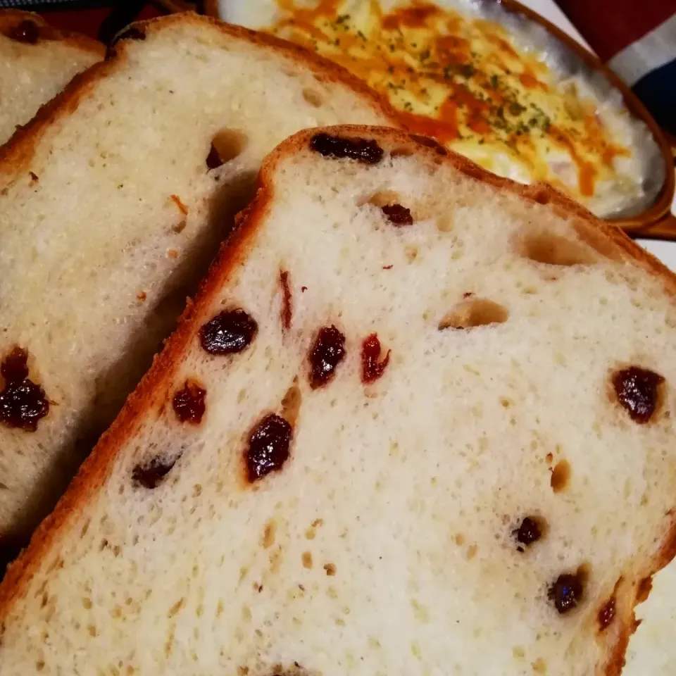 新年初焼き一発目はぶどうパン🍞(2023/1/1)|海猫さん