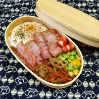 Snapdishの料理写真:旦那さんのお弁当|ももさんさん