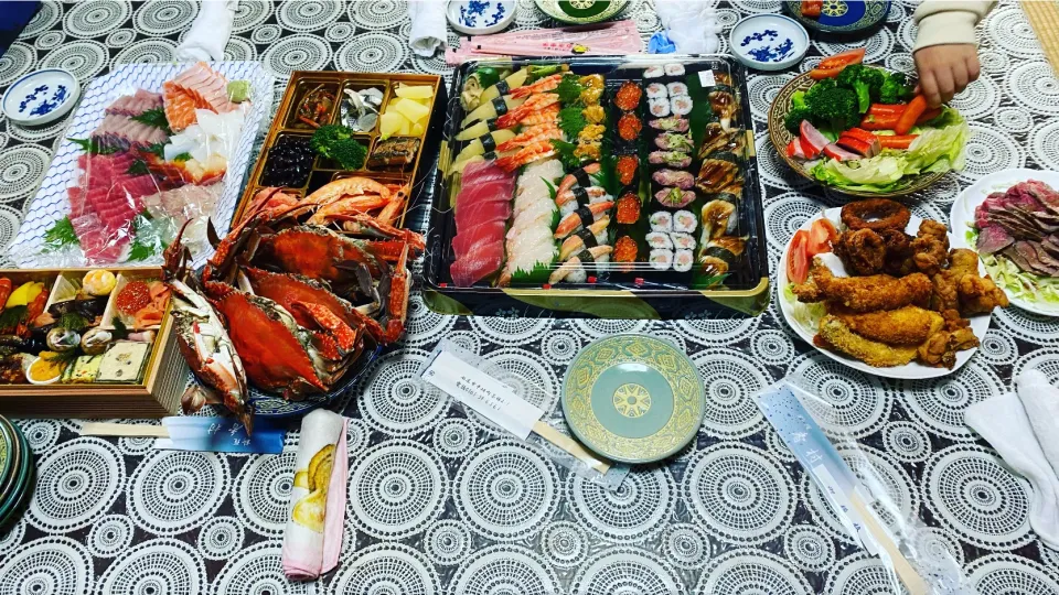 Snapdishの料理写真:我が家の新年会|Morito Kamiyaさん