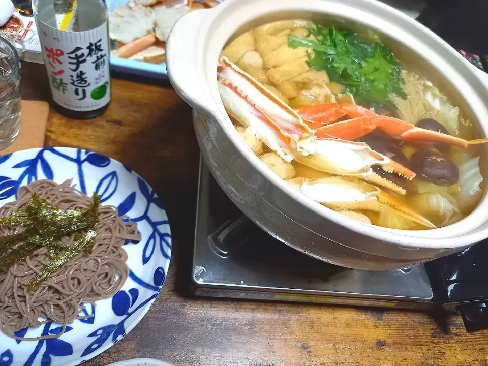 Snapdishの料理写真:・かにすき
・年越し蕎麦|ちりさん