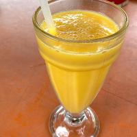 Morning juice, mango juice, nice one for refresh your Monday, itadakimasu