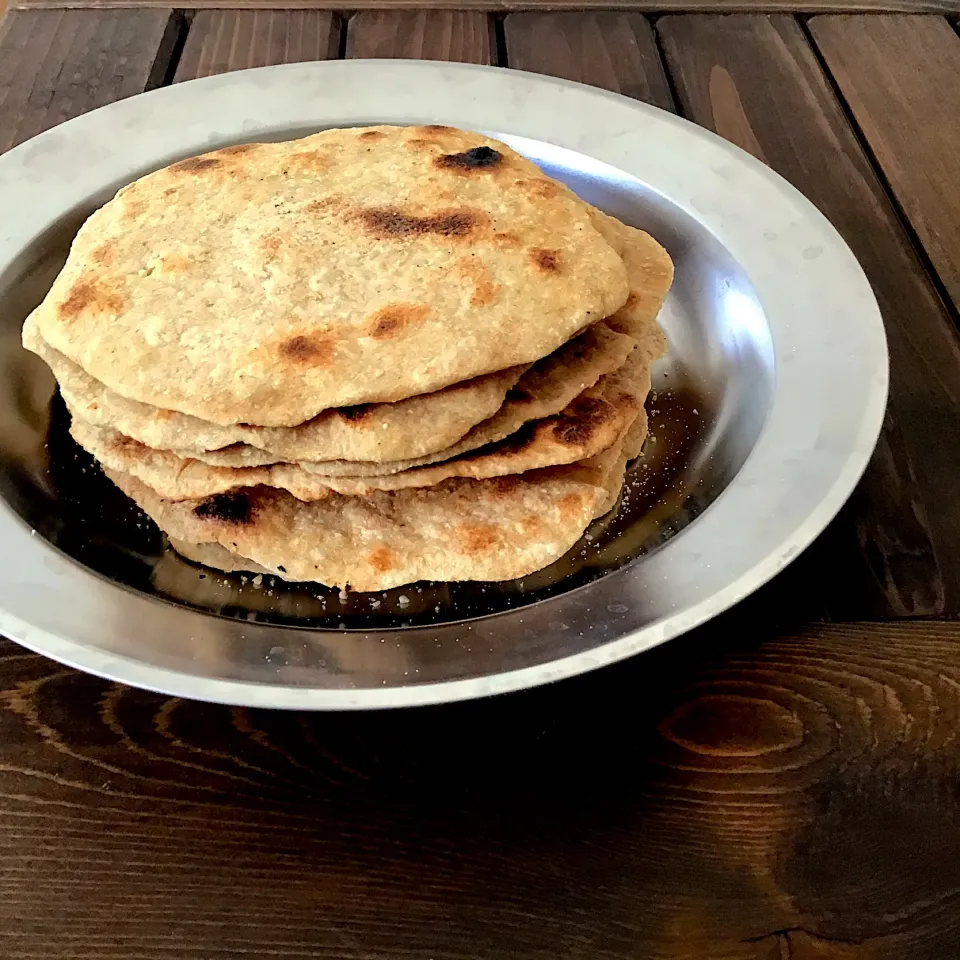 🌿𝚌𝚑𝚎𝚛𝚗𝚘🥄さんの料理 すいとん生地の全粒粉ロティ|🌿𝚌𝚑𝚎𝚛𝚗𝚘🥄さん