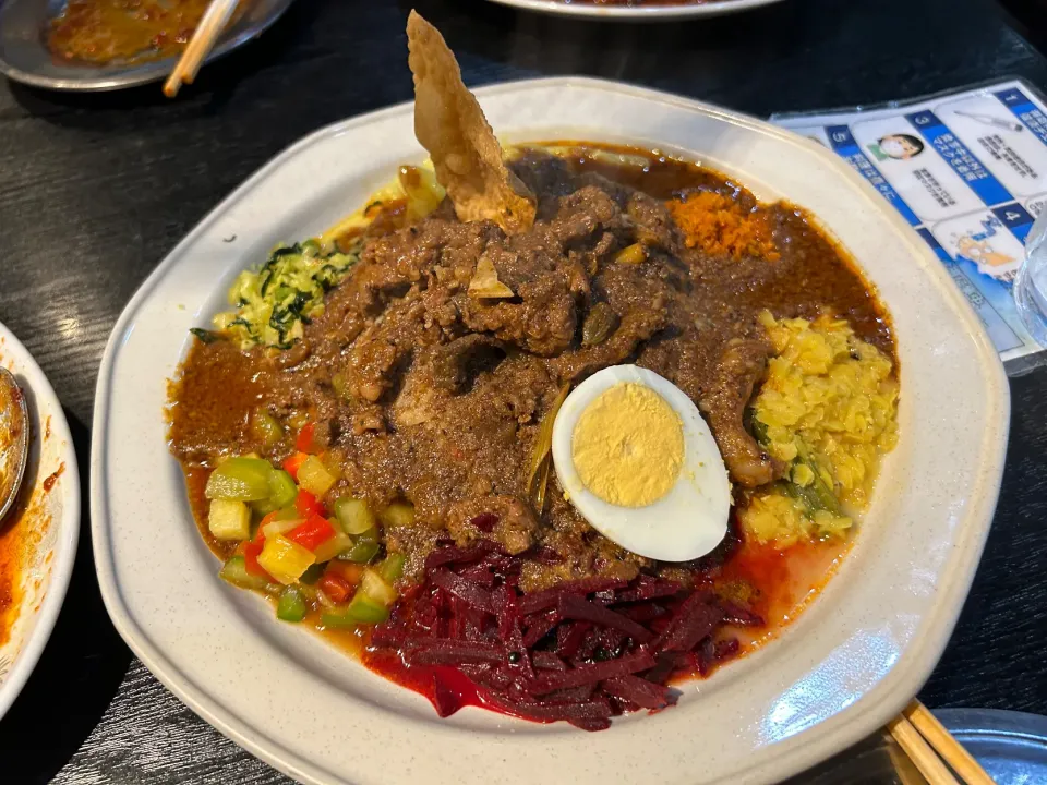 Snapdishの料理写真:スリランカカレー(ホルモン)🍛🇱🇰|buhizouさん