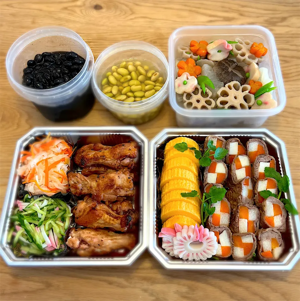 Snapdishの料理写真:おせち風弁当🍱🎍|わたげさん