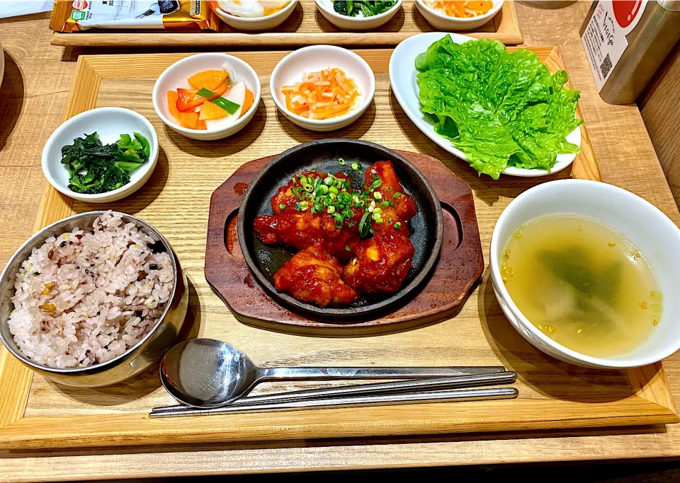 ヤンニョムチキン定食😋#韓国料理|Hi-Niさん