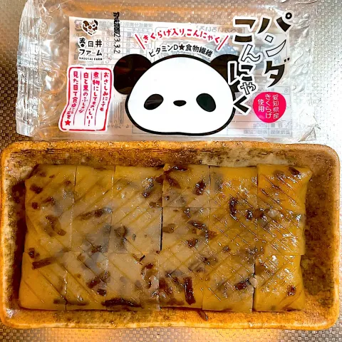 「パンダこんにゃく」を使ってみたSnapdishの料理・レシピ写真:パンダこんにゃく