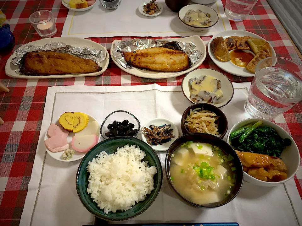 Snapdishの料理写真:2022/1/4 晩ご飯🍴😋これで作ったお節完食😋|ひーちゃんさん