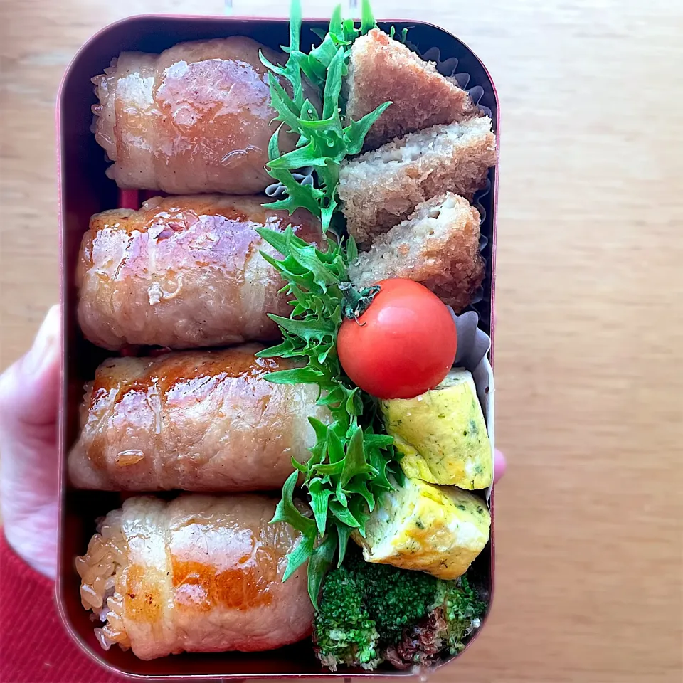 肉巻きおにぎり弁当|さえちゃんさん