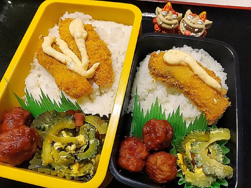 夫弁当、娘弁当|みどりさん