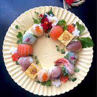 残り物で手毬寿司~お寿司カフェ　寿司だねのこれうまつゆ漬け
