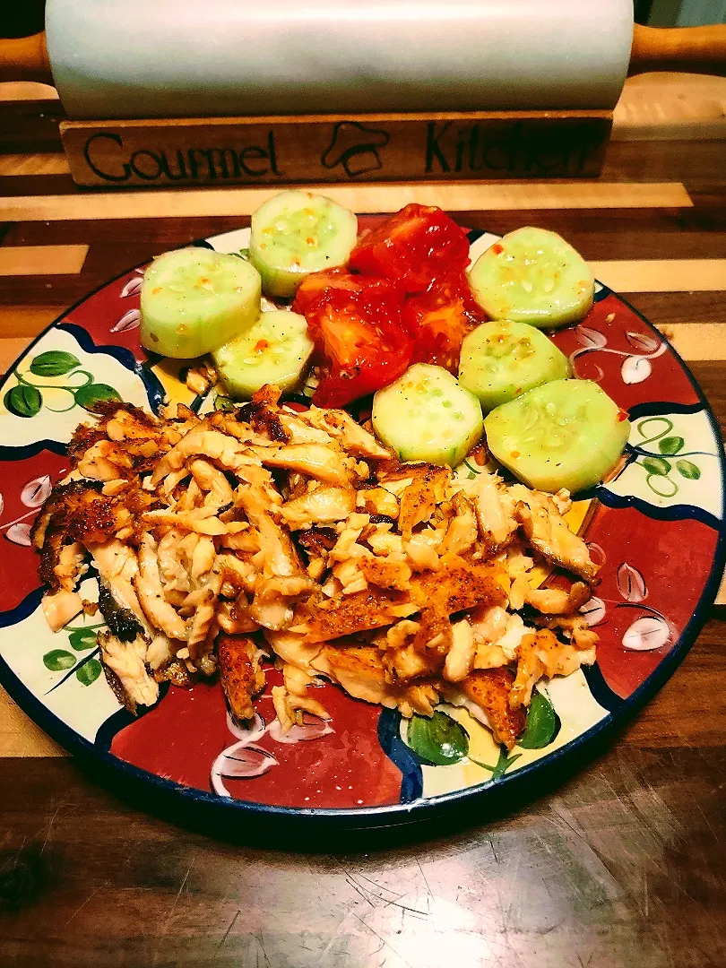 Salmon, Tomatoes, Cucumbers|Cooking with Angie K-town Wayさん