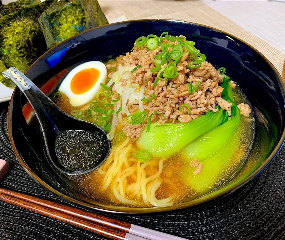 ひき肉もやしラーメン|ねゆこさん