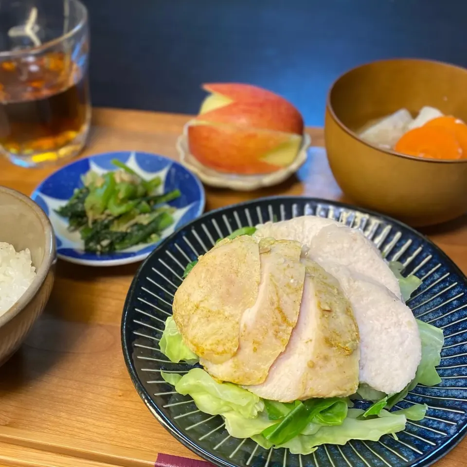 カレー味&生姜味のサラダチキン|ちぐあささん