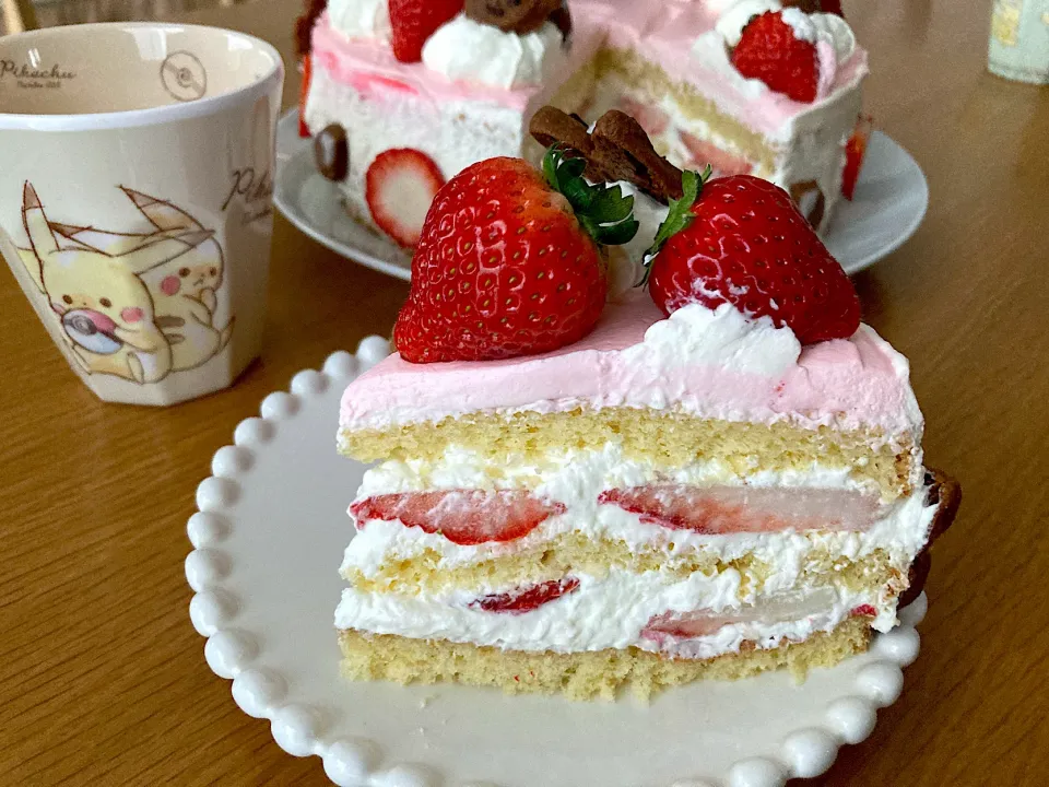 Snapdishの料理写真:＊バースデーケーキ🍰＊|＊抹茶＊さん