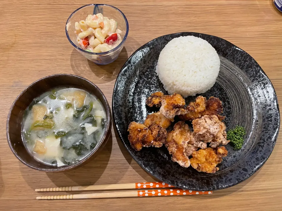 今日の晩飯 鶏のからあげ|おーたたくとさん