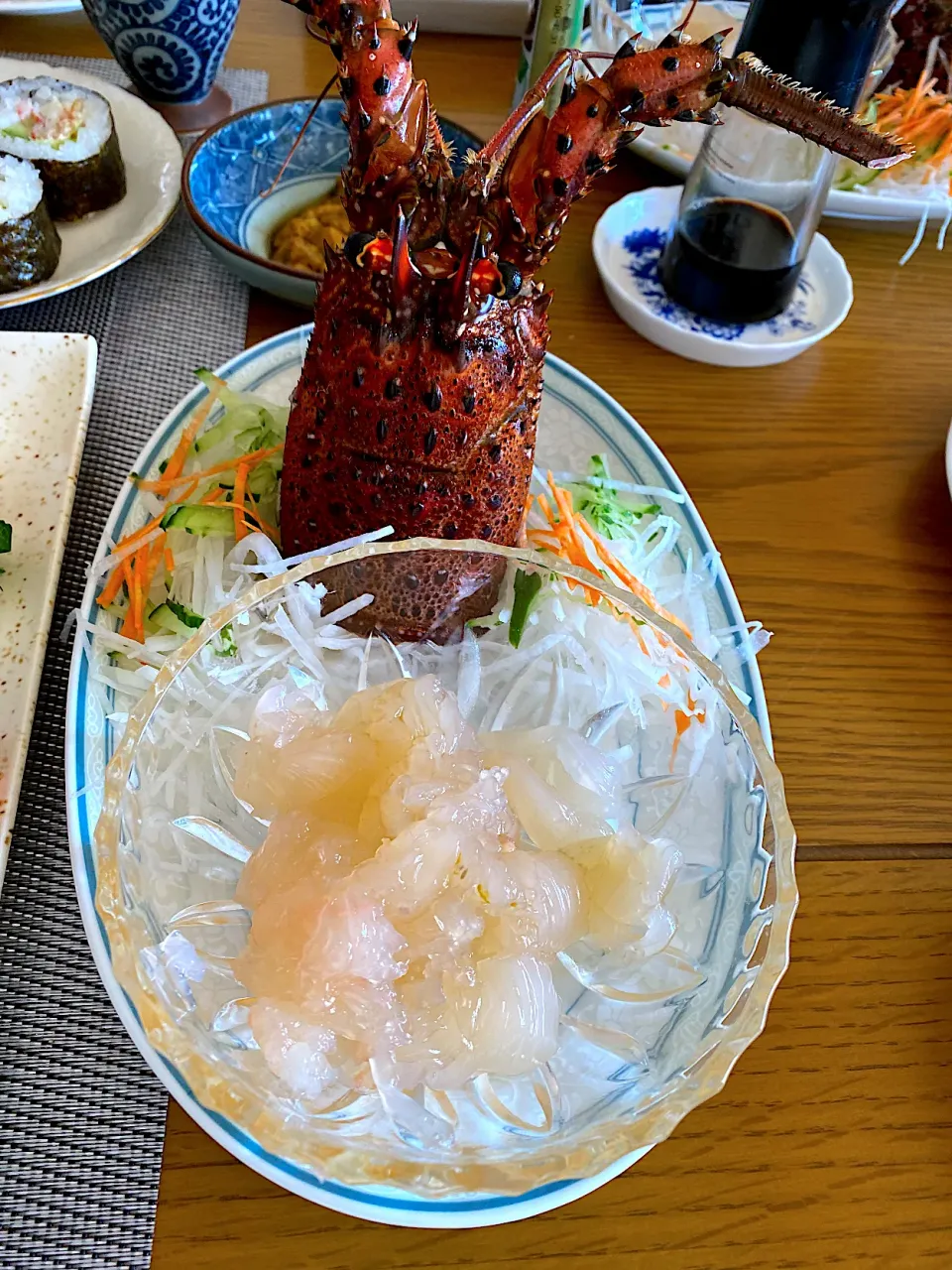 伊勢海老のお造り🦞|中山里子さん