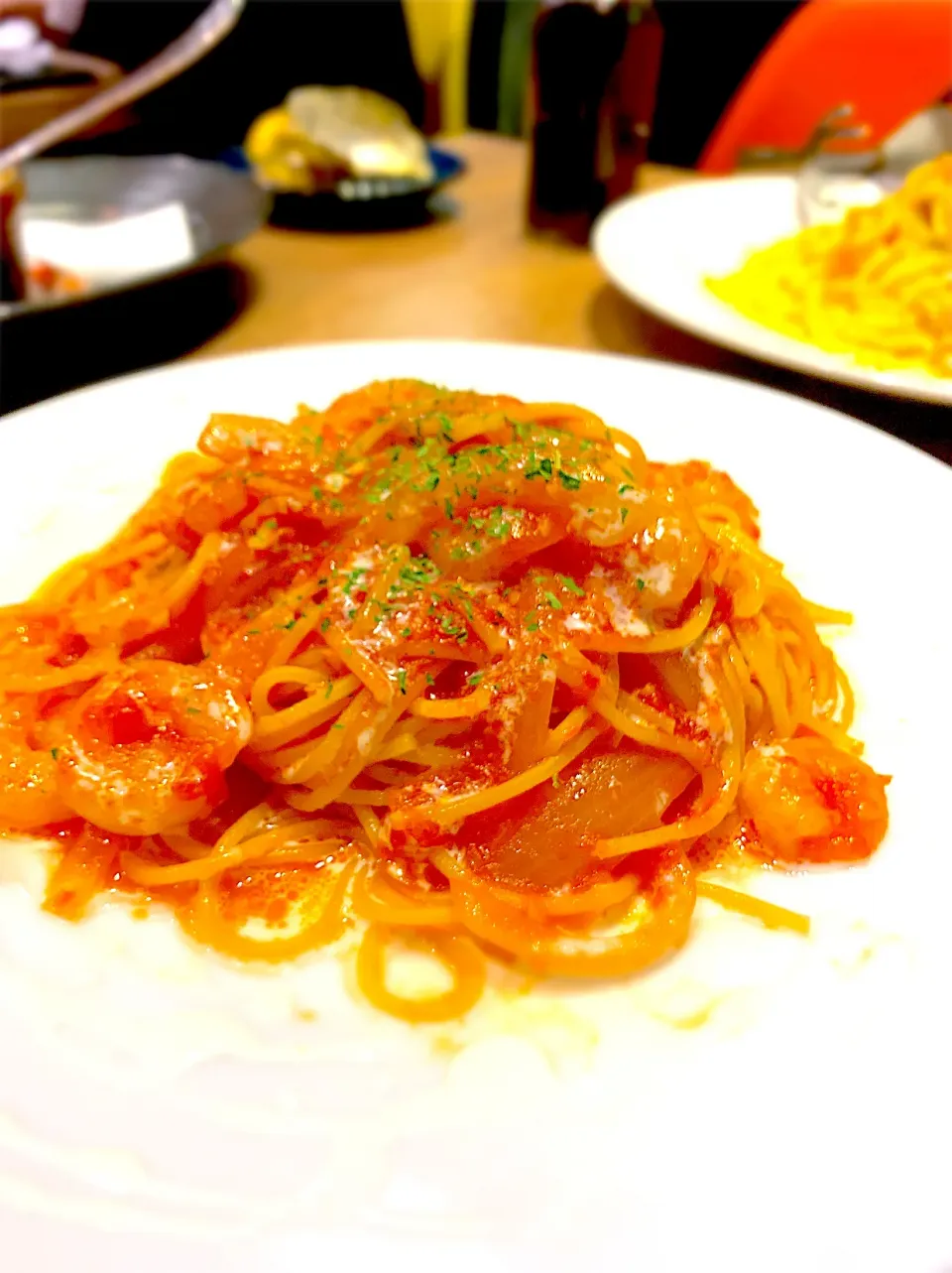 エビのトマトソースパスタ|まみさん