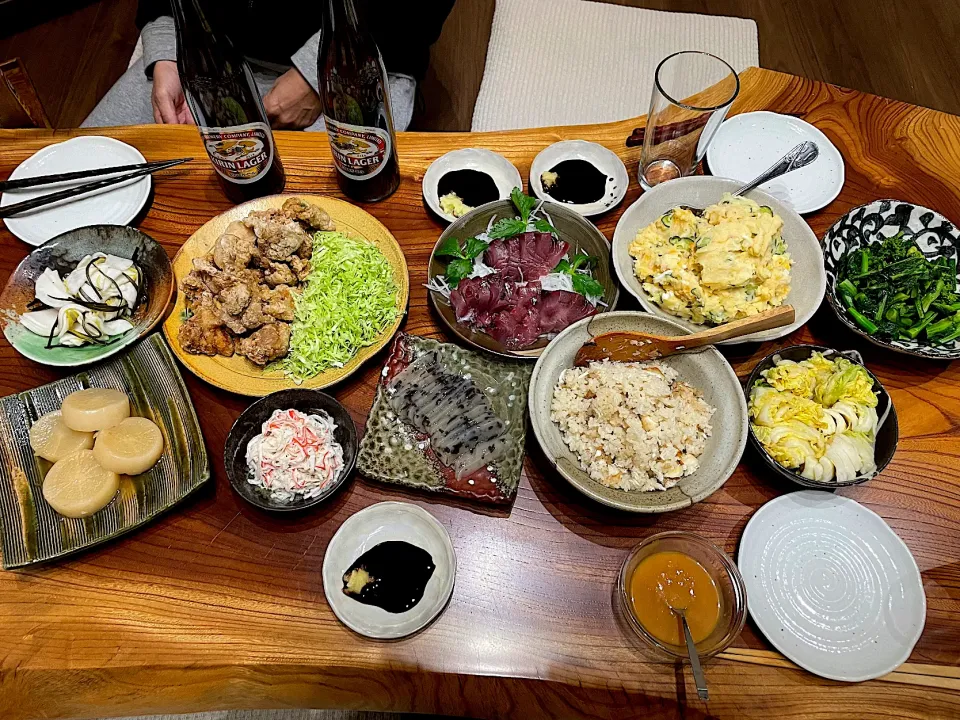 2023.1.7 飲み友夫婦とおうち新年会🍻🍻🍻|ゆみずさん