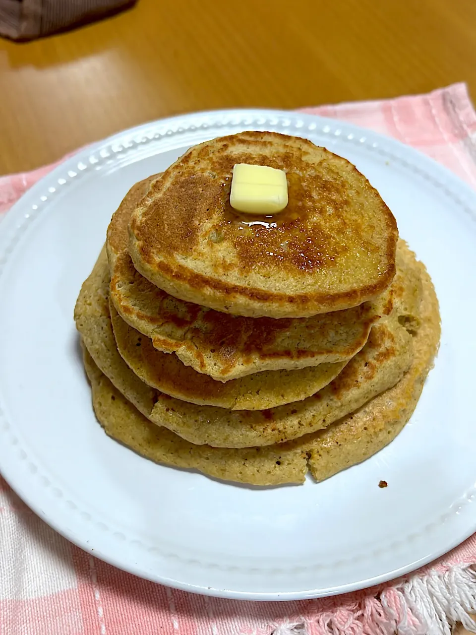 Snapdishの料理写真:オートミールdeパンケーキ|びあんかさん