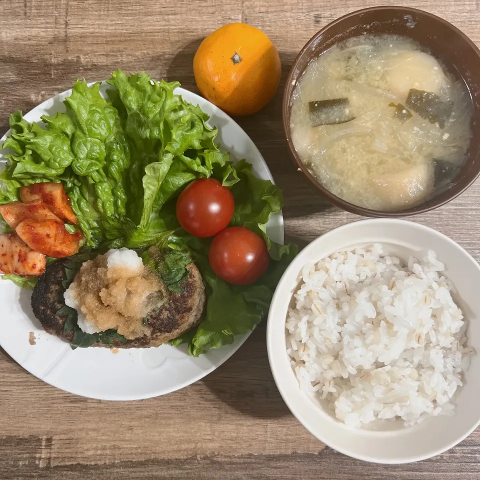 おろしそバーグ定食|ダー子さん