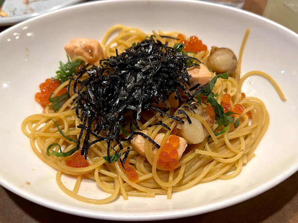 サーモンとホタテのバター醤油|スーケーさん