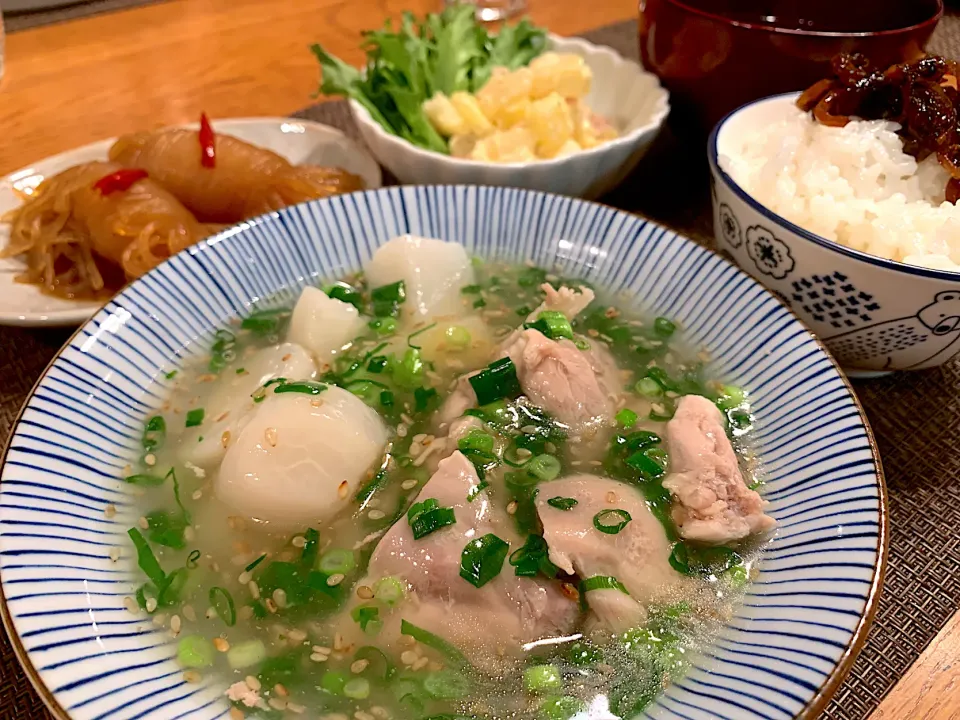 鶏肉と蕪のねぎ塩あんかけ|いちごさん