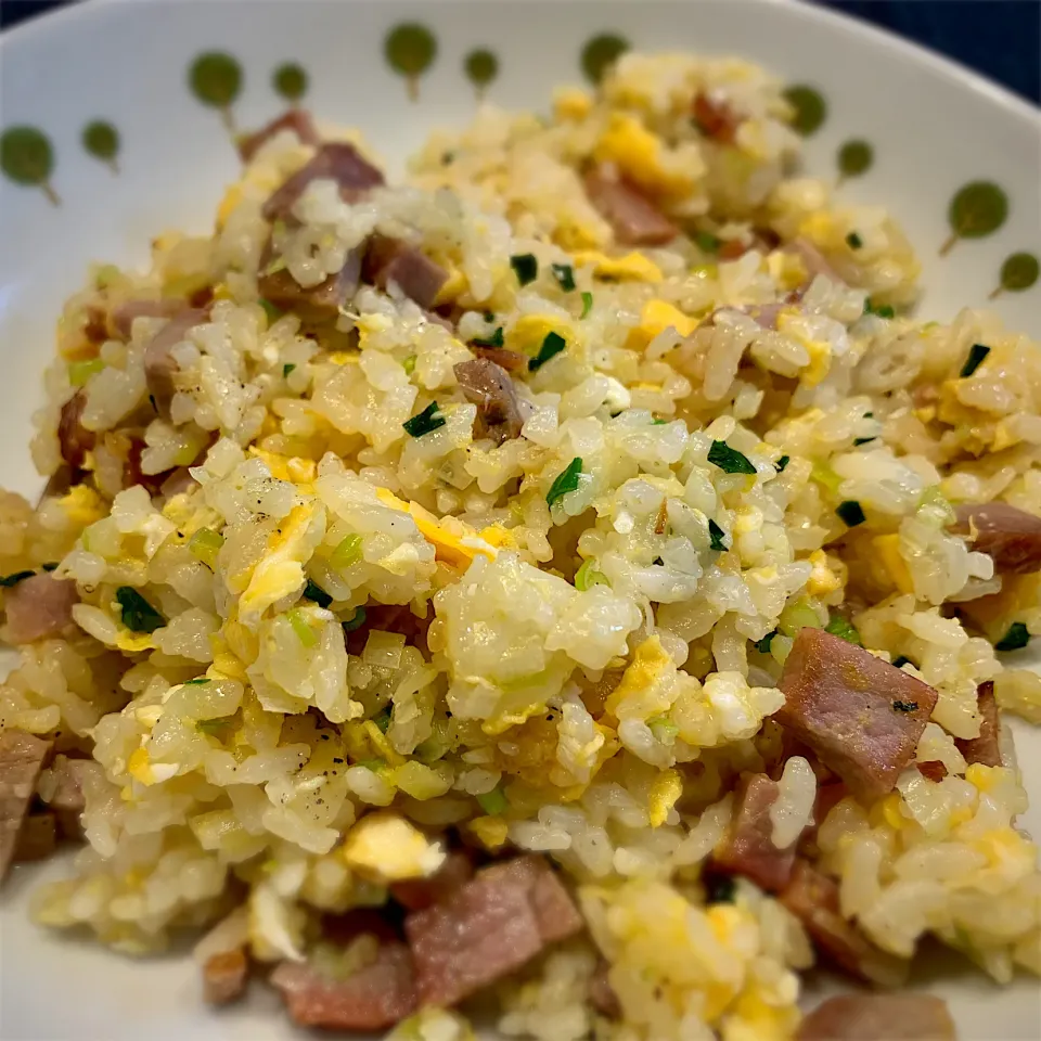 Snapdishの料理写真:ネギ叉焼炒飯|venerdiさん