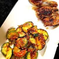 zucchini and grilled chicken|julyvanessa37@gmail.comさん