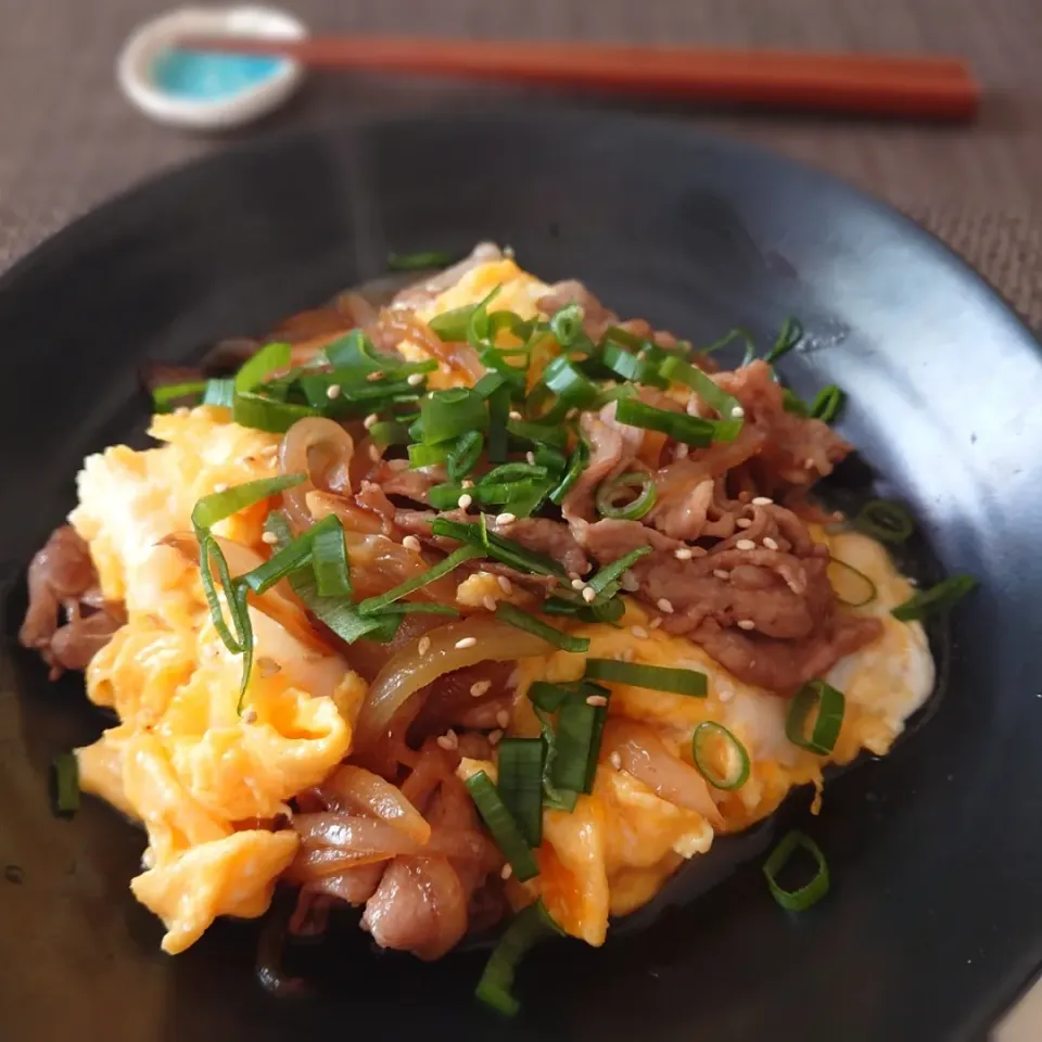 豚肉と玉子の甘辛炒め|ポトスさん