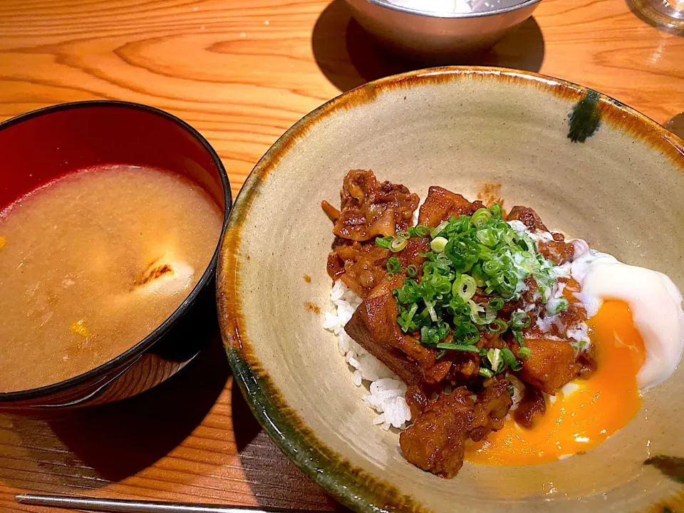 味噌お雑煮と牛すじ味噌煮込み|fumikaさん