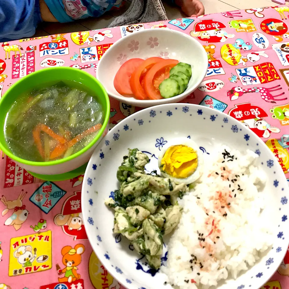 鶏肉とほうれん草のごま和え|さとう かおりさん