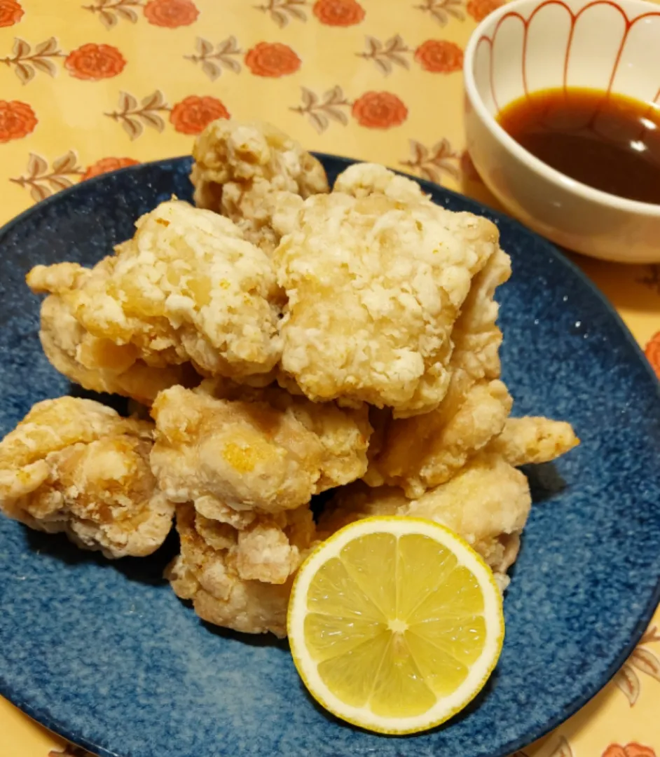 🦊イチオシの唐揚げー！レモン醤油ダレ|きつねさん