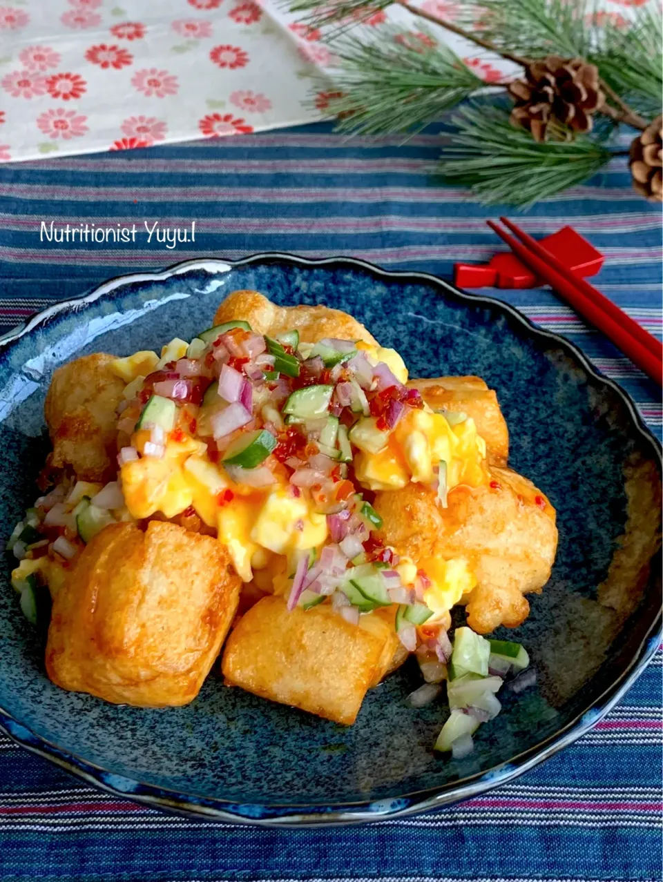 揚げ餅でチキン南蛮風　チリソースタルタル|ゆーこどんさん