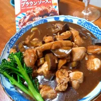 Snapdishの料理写真:「鶏ときのこのブラウンソース」で作りました❤️|reoreoaさん