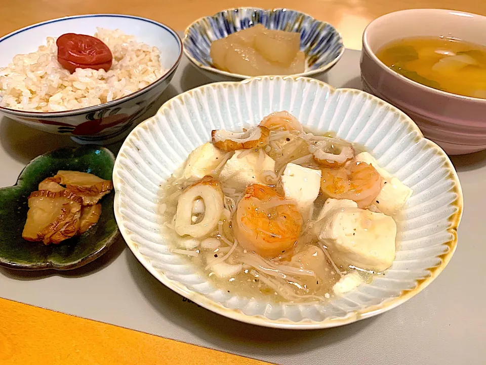 海老と豆腐の中華風生姜あん|かなっぺさん