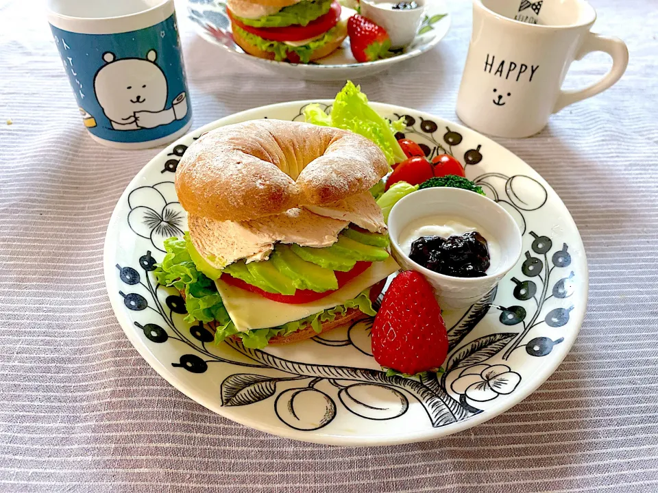 チキンとアボカドのサンドイッチ|ゆかりさん