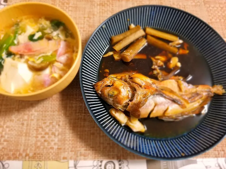 メバルの煮付け
豆腐ときのこのあんかけ|shinさん