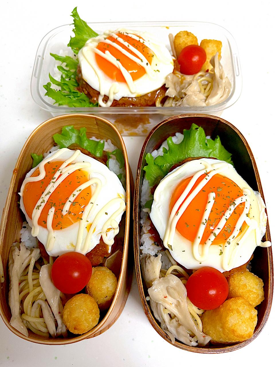 2023.1.12 高3長女、高1次女、夫弁当〜♡