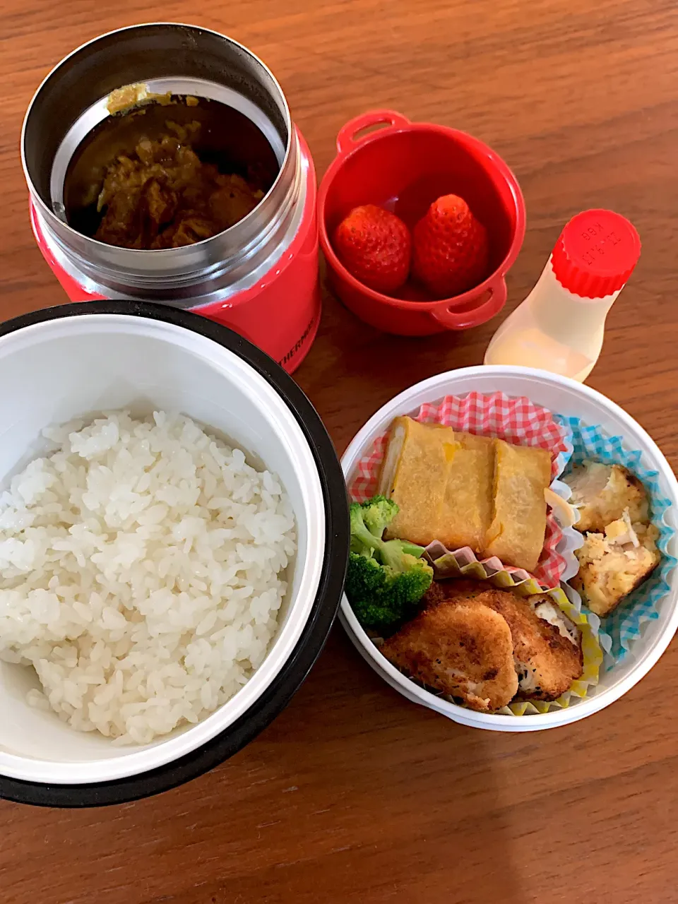 Snapdishの料理写真:2023/1/12  中3息子弁当|こうれい母さん