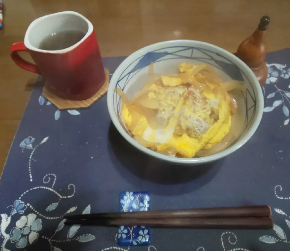 カツ丼(朝ご飯)|enarinさん