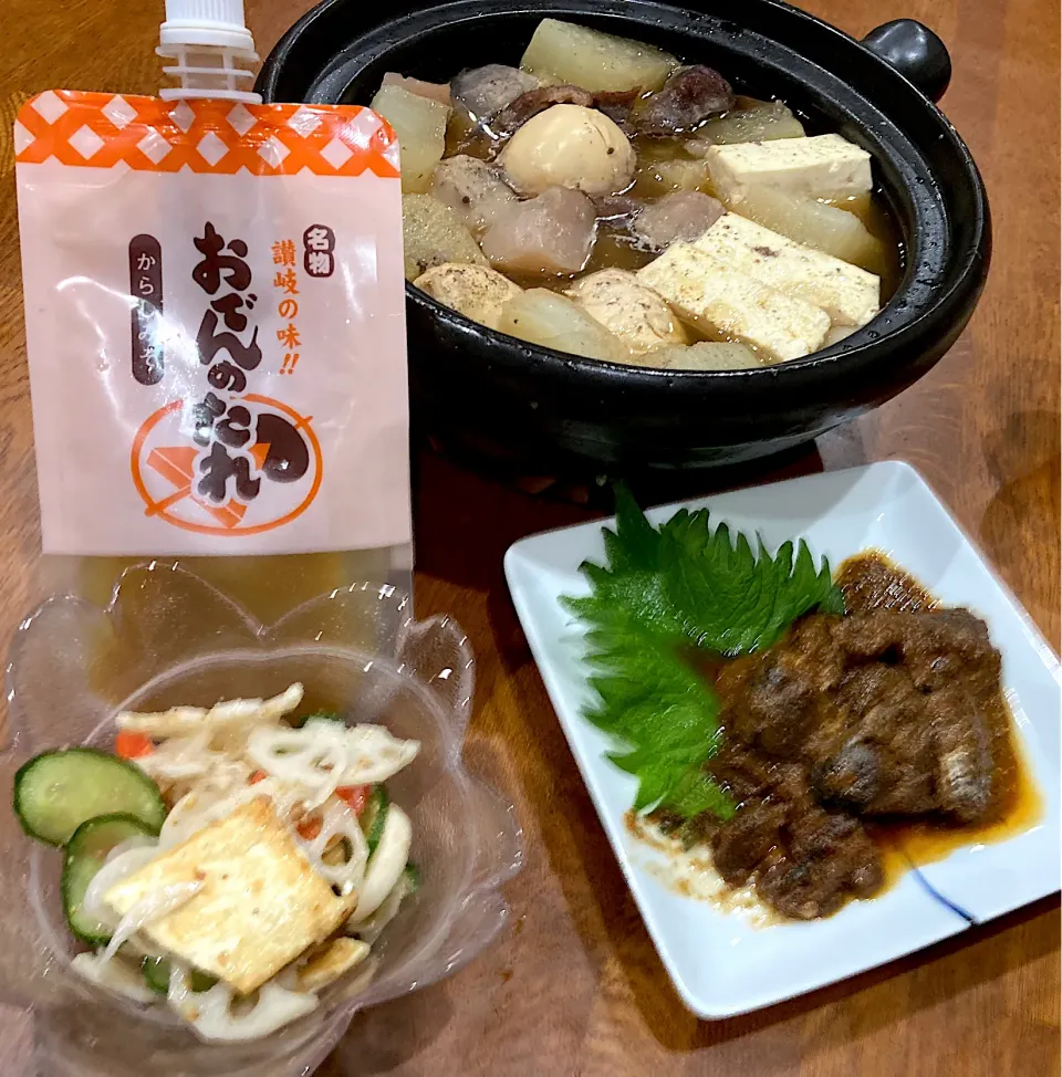 Snapdishの料理写真:おでん風鍋で 晩ご飯|sakuramochiさん