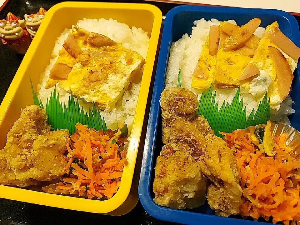 夫弁当、息子弁当|みどりさん