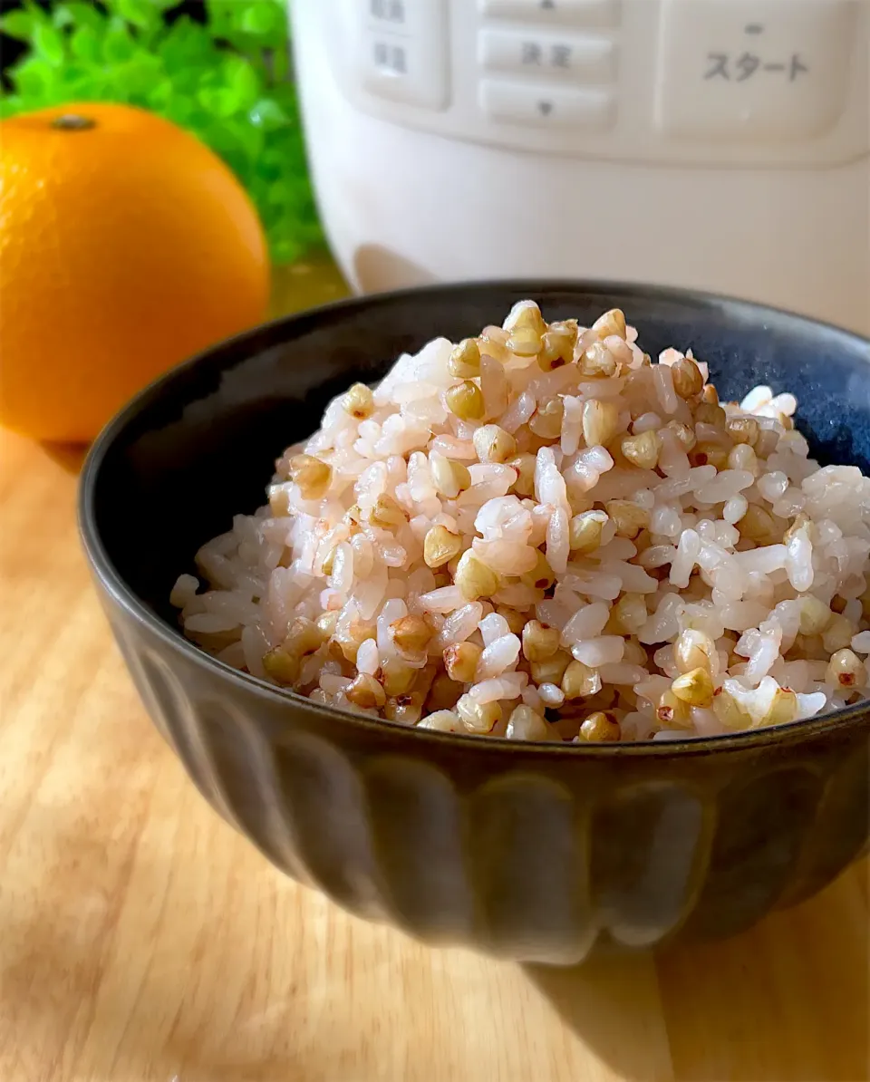 シロカおうちシェフPROで「蕎麦の実ごはん」|9421beruさん