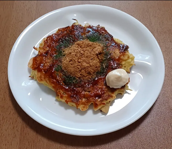 ナナの料理　しめじとお豆腐の入ったお好み焼き|ナナさん