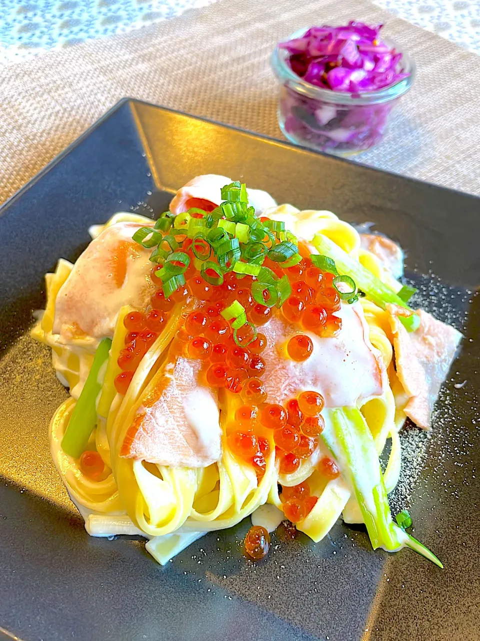 いくらとスモークサーモンのクリームパスタ|reliさん