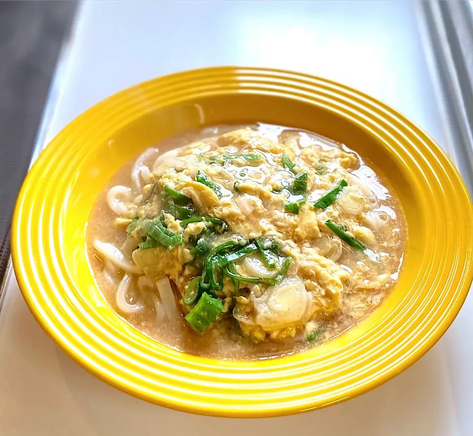 Snapdishの料理写真:あんかけねぎ卵うどん|かっちゃん杉さん