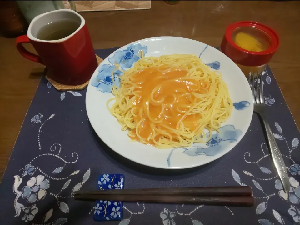 明太子クリームパスタ(昼飯)|enarinさん